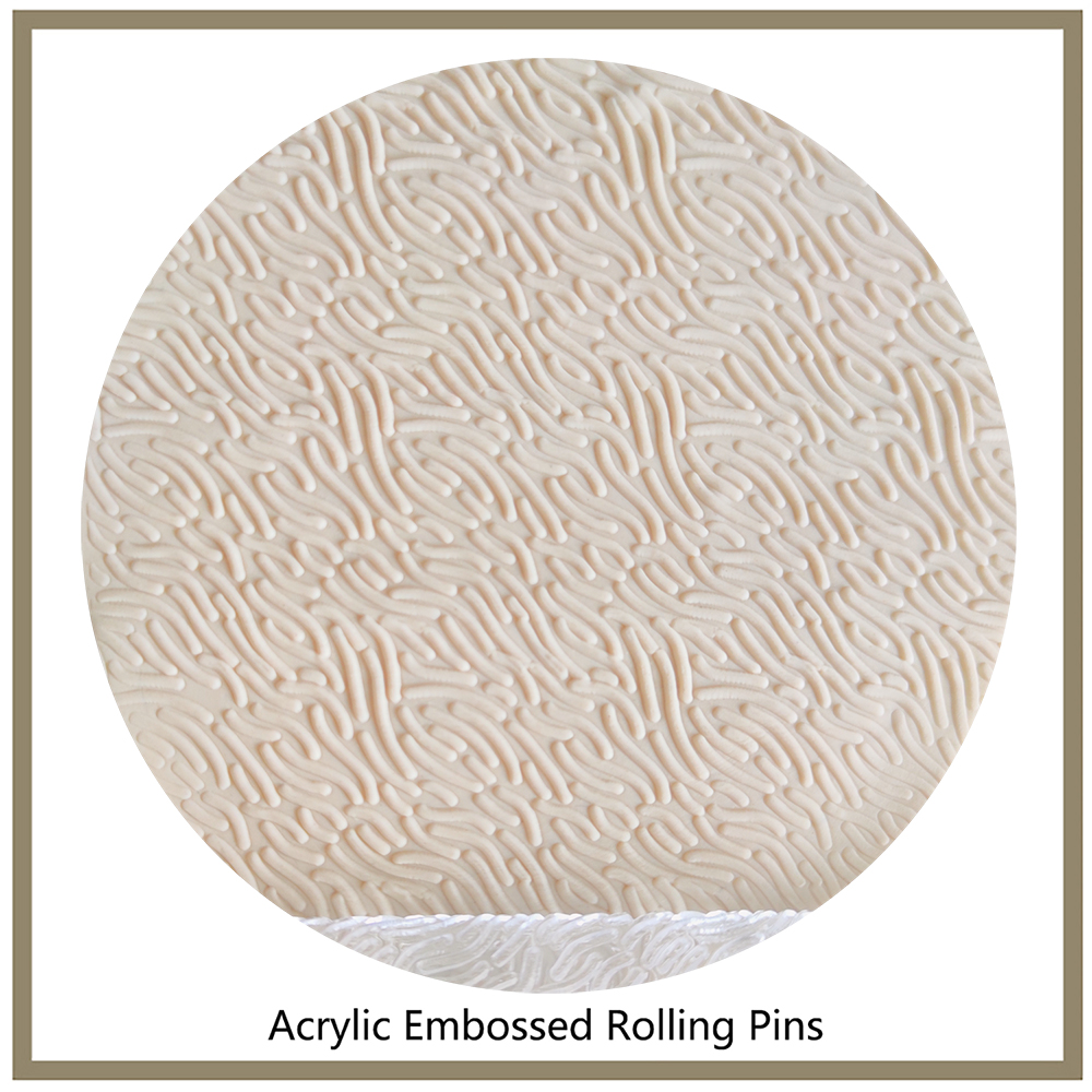 Kitchen Roller Baking - Acrylic Embossed Rolling Pin with Pattern,
