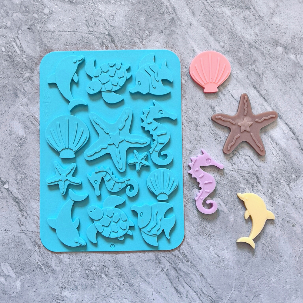 Silicone Cake Mold - 1pc Marine creature shaped chocolate baking