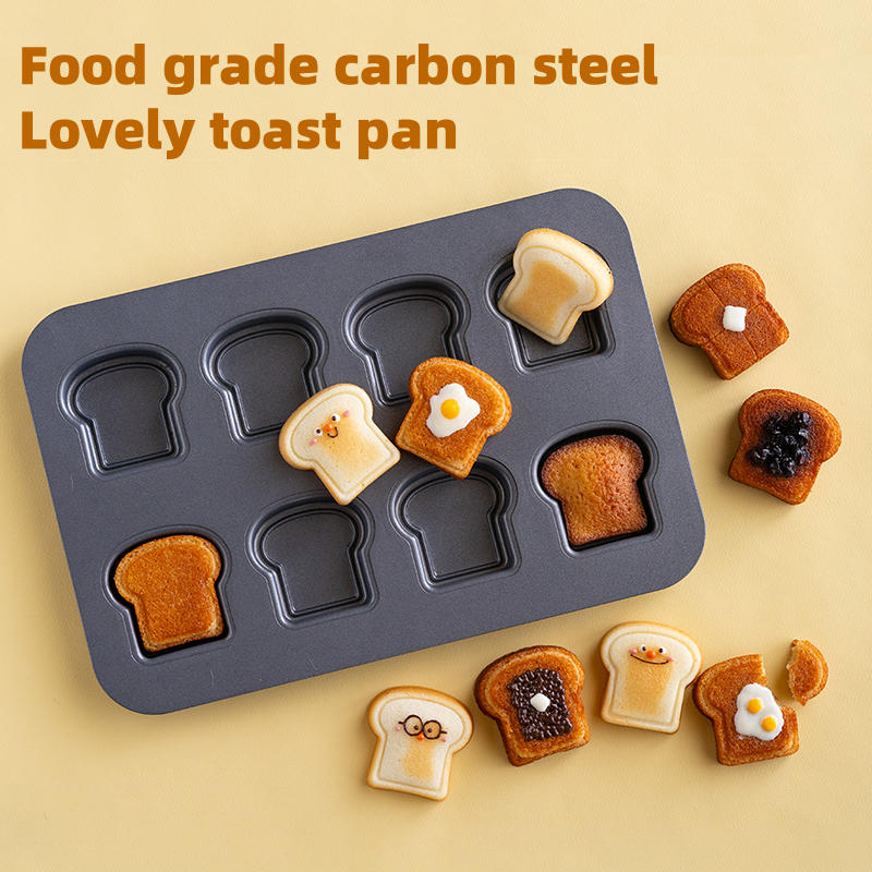 Bread Baking Kitchen Utensils - 8 Cavity Toast Bread Cheese Carbon
