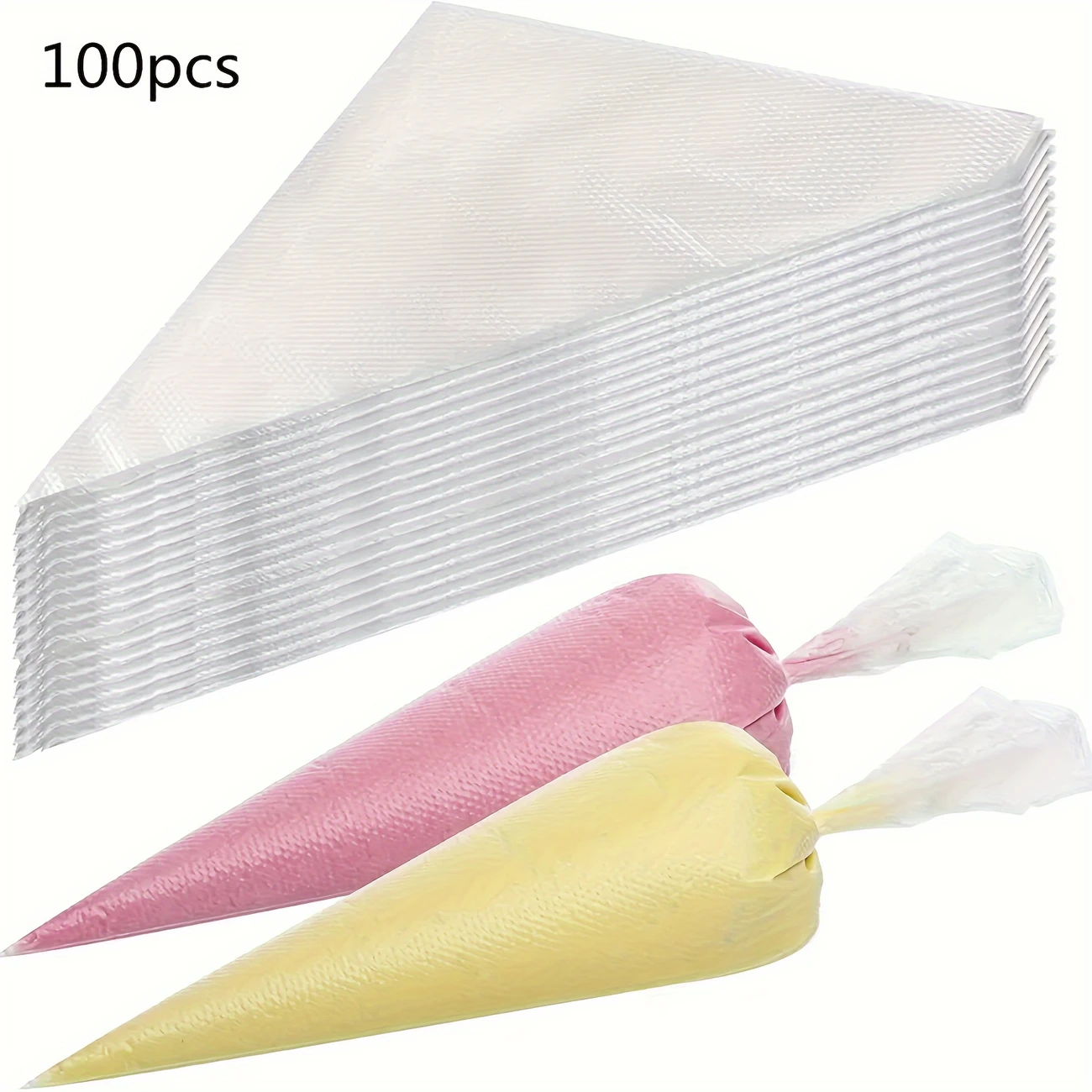 Piping Bag Disposable - 100PCS Disposable Pastry Bags, Extra Strong&Leak-Proof