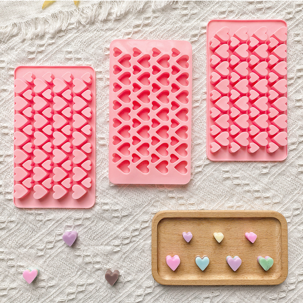 Silicone Cake Mold - 56 cavity size heart-shaped chocolate silicone
