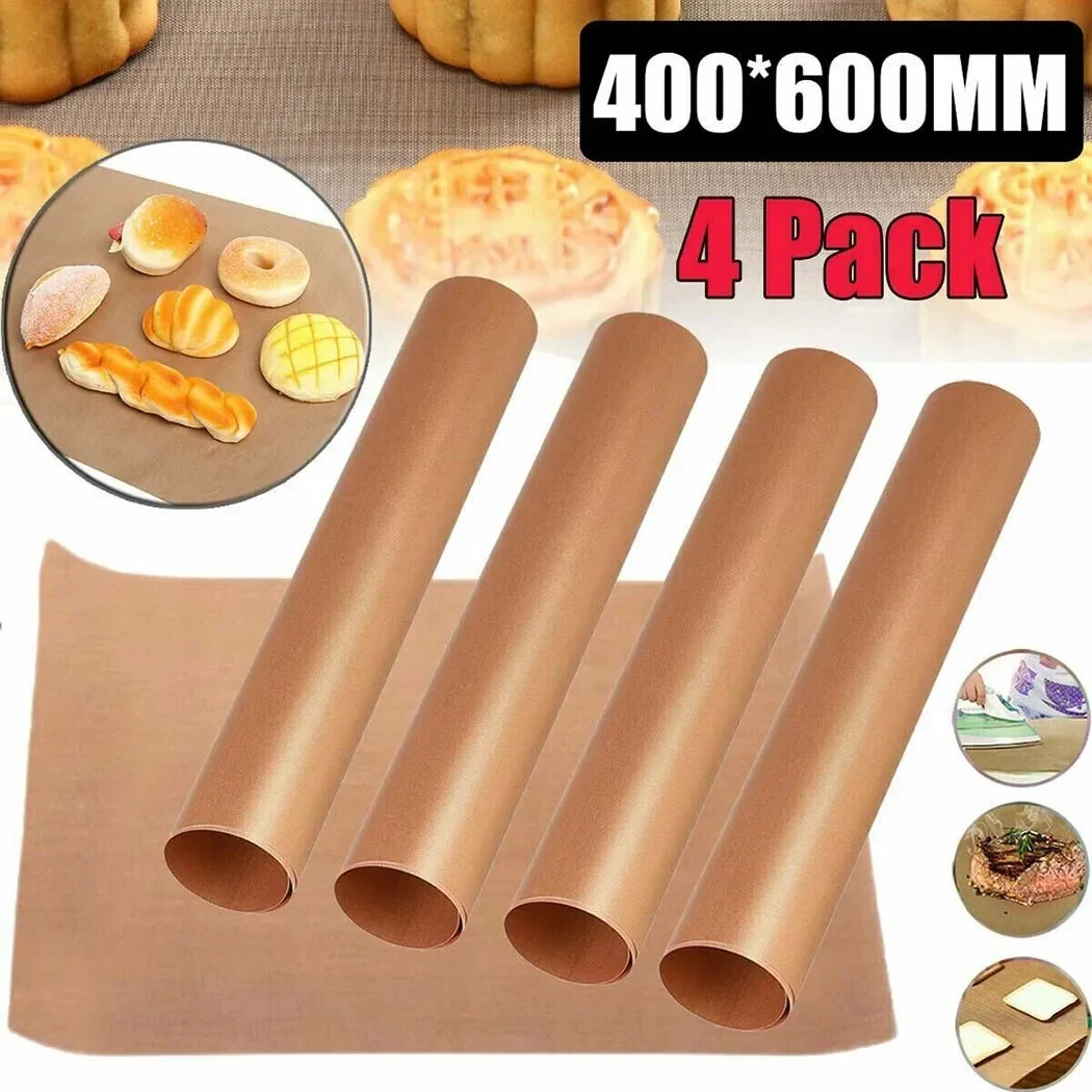 Super Kitchen Baking Mat - 4pcs Non-stick BBQ Grill Mat 60