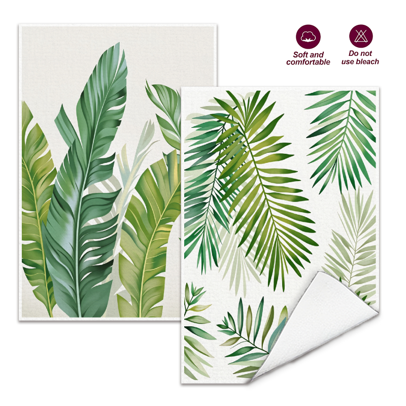 Kitchen Baking Necessities - 2Pcs, Nordic Style Banana Leaf Kitchen