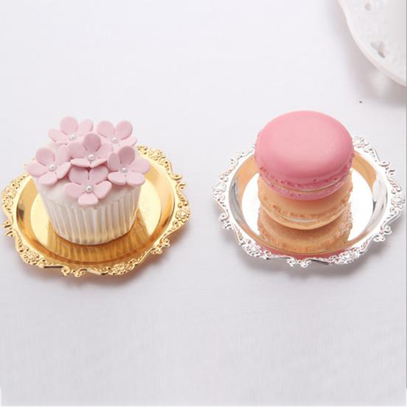 Silver Golden Iron Tray Glossy - Cake Board Round บทวิจารณ์และราคา