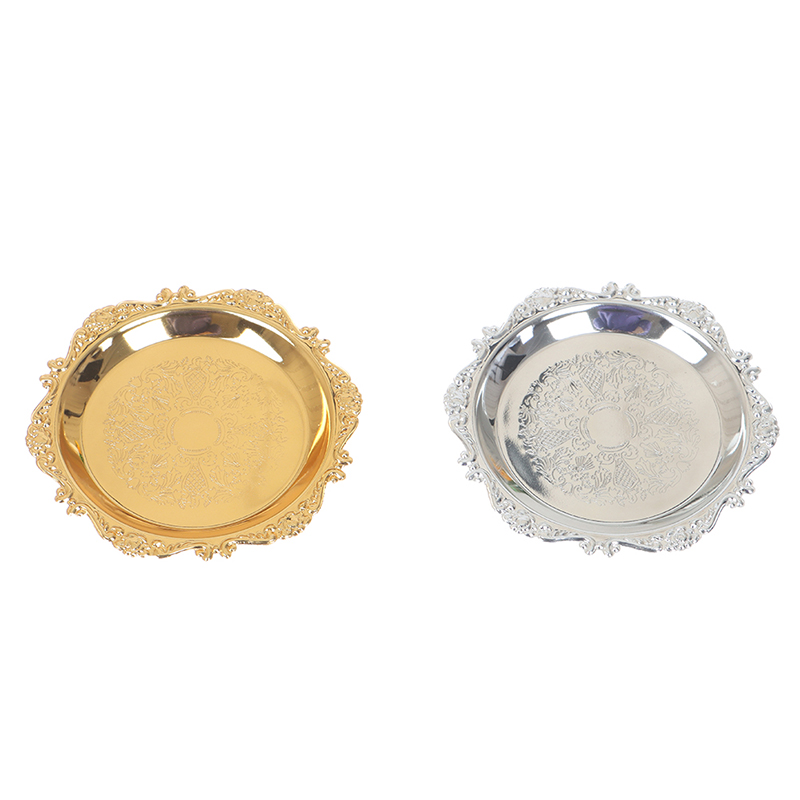 Silver Golden Iron Tray Glossy - Cake Board Round บทวิจารณ์และราคา
