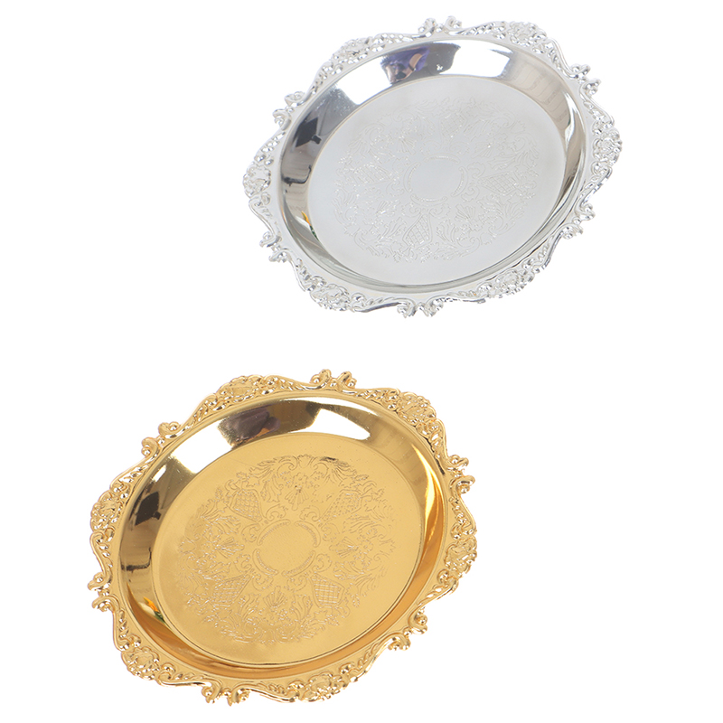 Silver Golden Iron Tray Glossy - Cake Board Round บทวิจารณ์และราคา