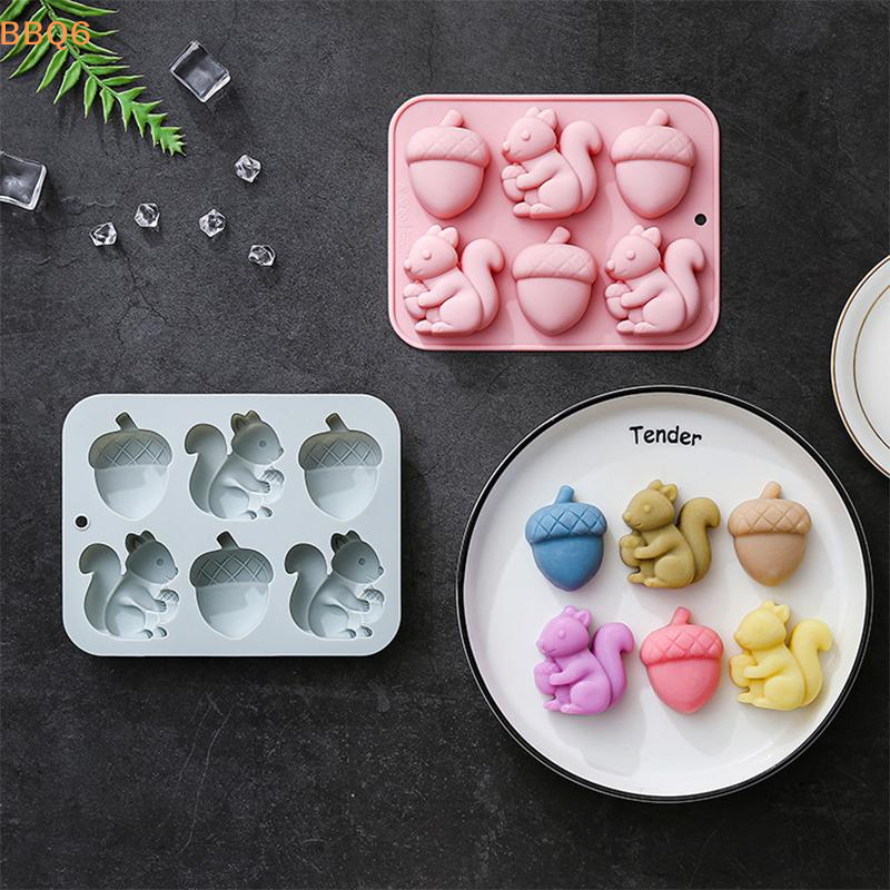 *6-hole Squirrel Oak Cake Sili - Silicone Cake Mold บทวิจารณ์และราคา