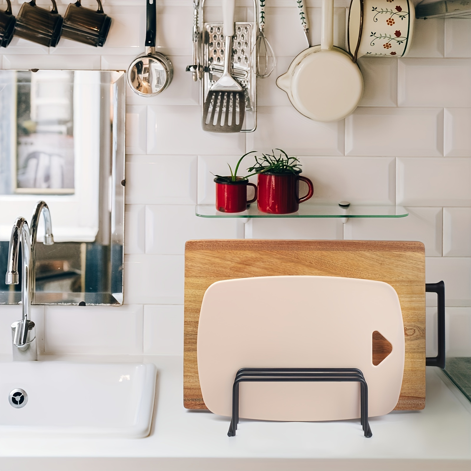 Vegetable Cutting Board Storag - Kitchen Cabinet Baking Organizer บทวิจารณ์และราคา