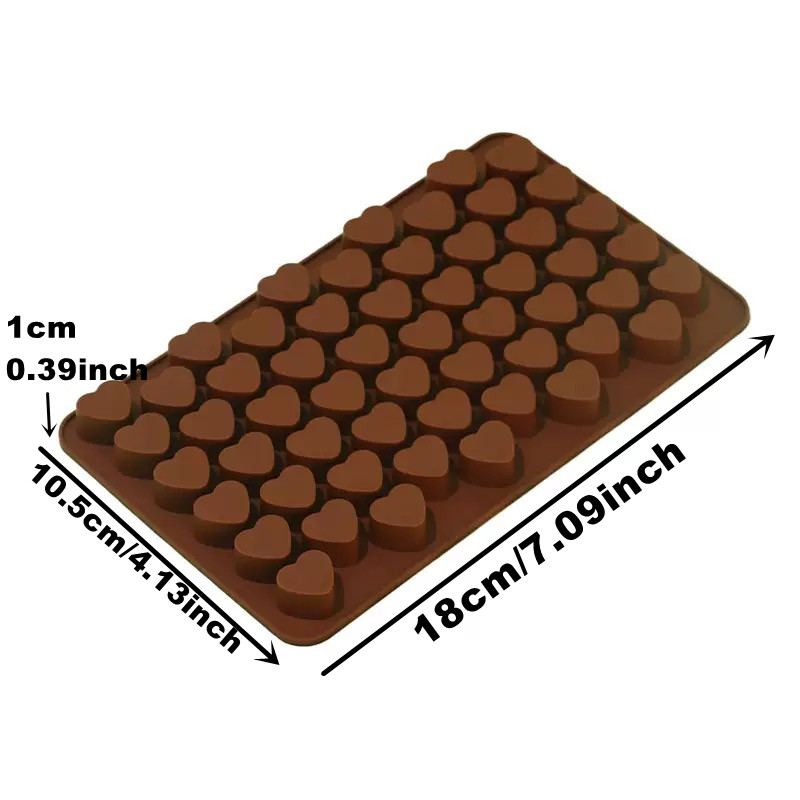 55Cavities Small Heart Silicon - Silicone Cake Mold บทวิจารณ์และราคา