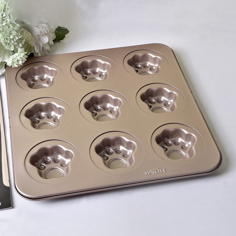 Non-Sti Baking Tray  Paw Cake  - Bread Baking Kitchen Utensils บทวิจารณ์และราคา