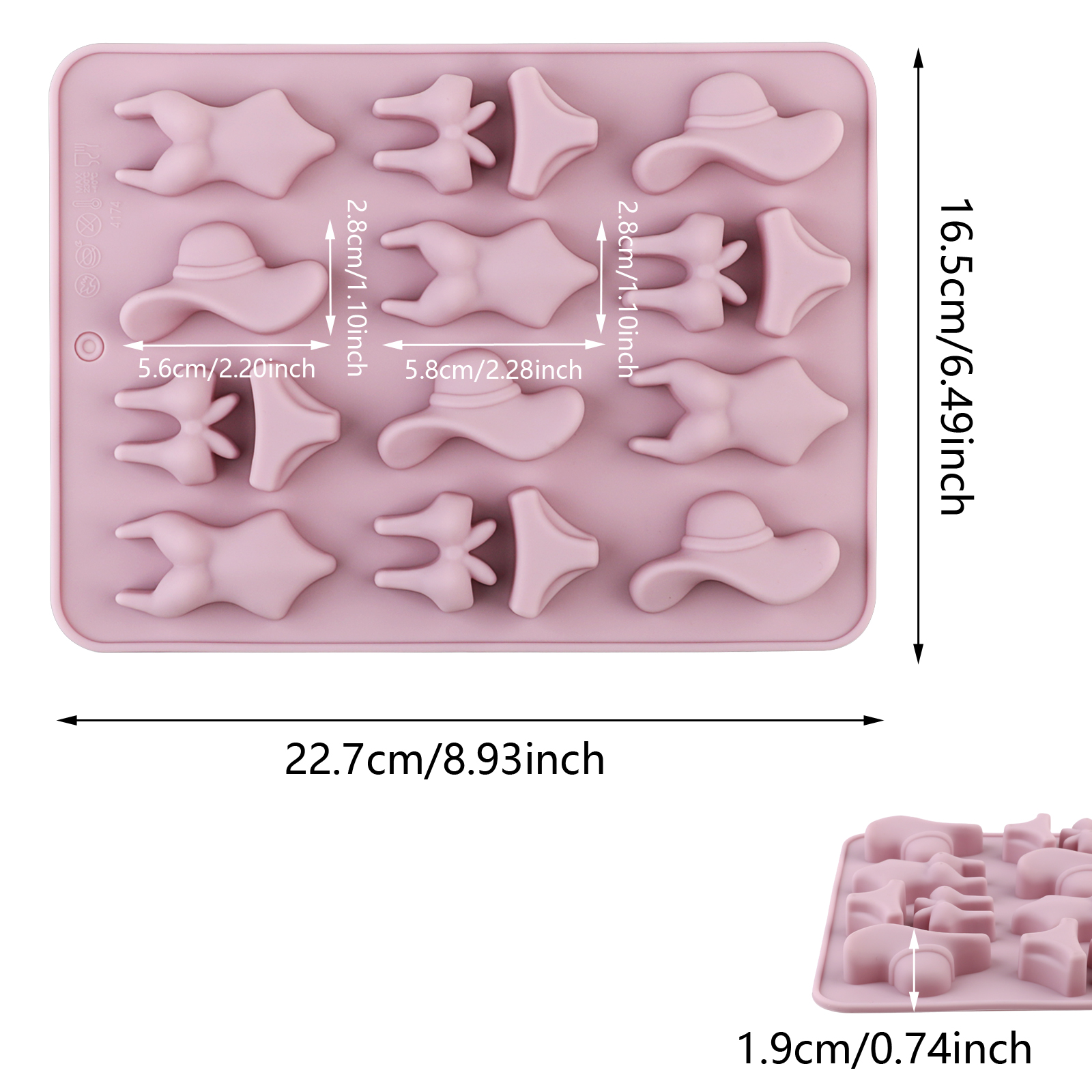 A Summer-Themed Beach Bikini M - Silicone Cake Mold บทวิจารณ์และราคา