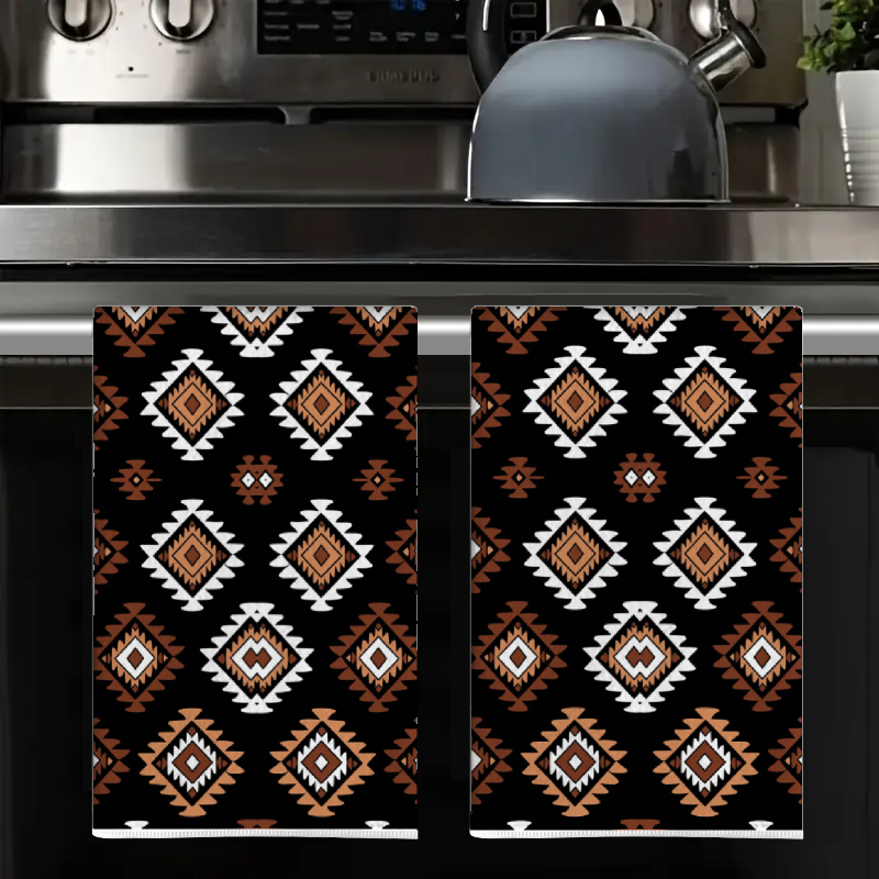 2Pcs, Bohemian Style Diamond-P - Kitchen Baking Necessities บทวิจารณ์และราคา