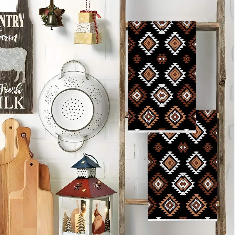 2Pcs, Bohemian Style Diamond-P - Kitchen Baking Necessities บทวิจารณ์และราคา
