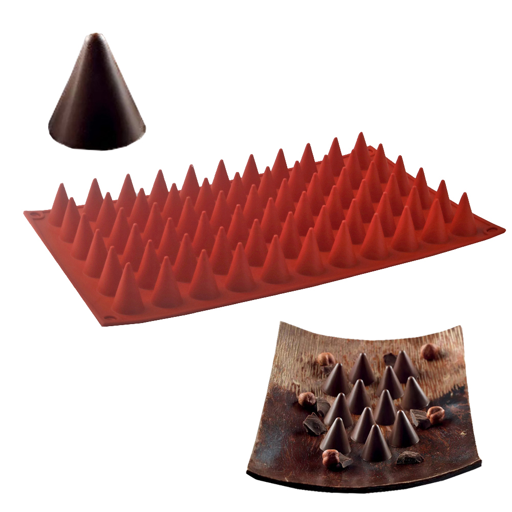 66-Cells Cone Chocolate Baking - Silicone Cake Mold บทวิจารณ์และราคา