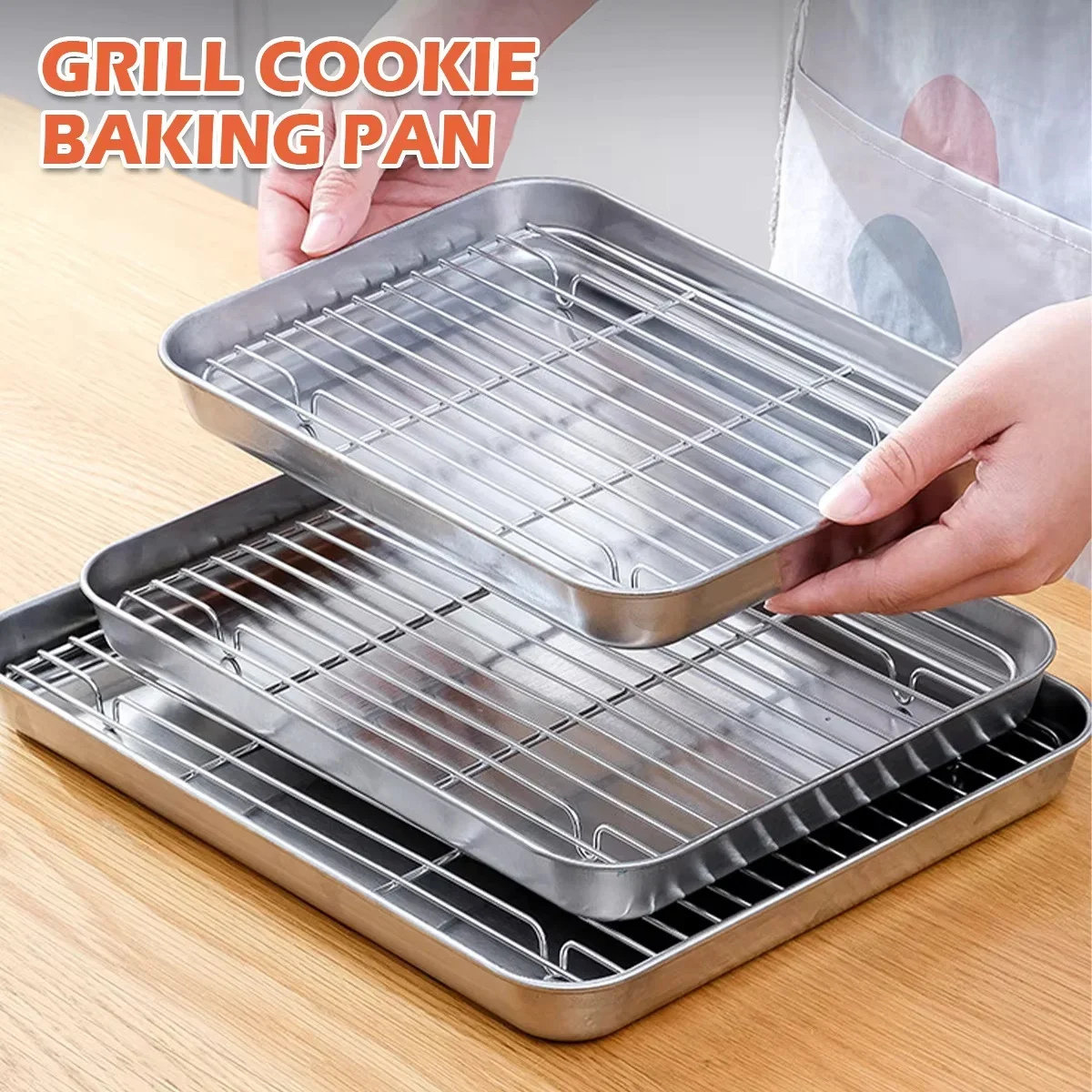 Stainless Steel Baking Pan Tra - Kitchen Baking Rack บทวิจารณ์และราคา