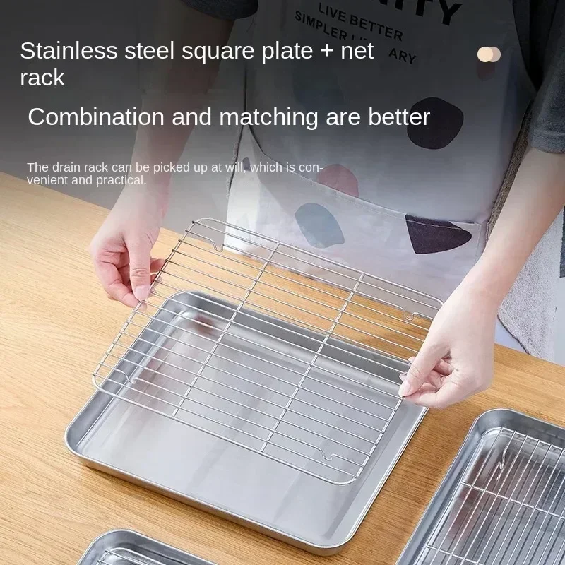 Stainless Steel Baking Pan Tra - Kitchen Baking Rack บทวิจารณ์และราคา