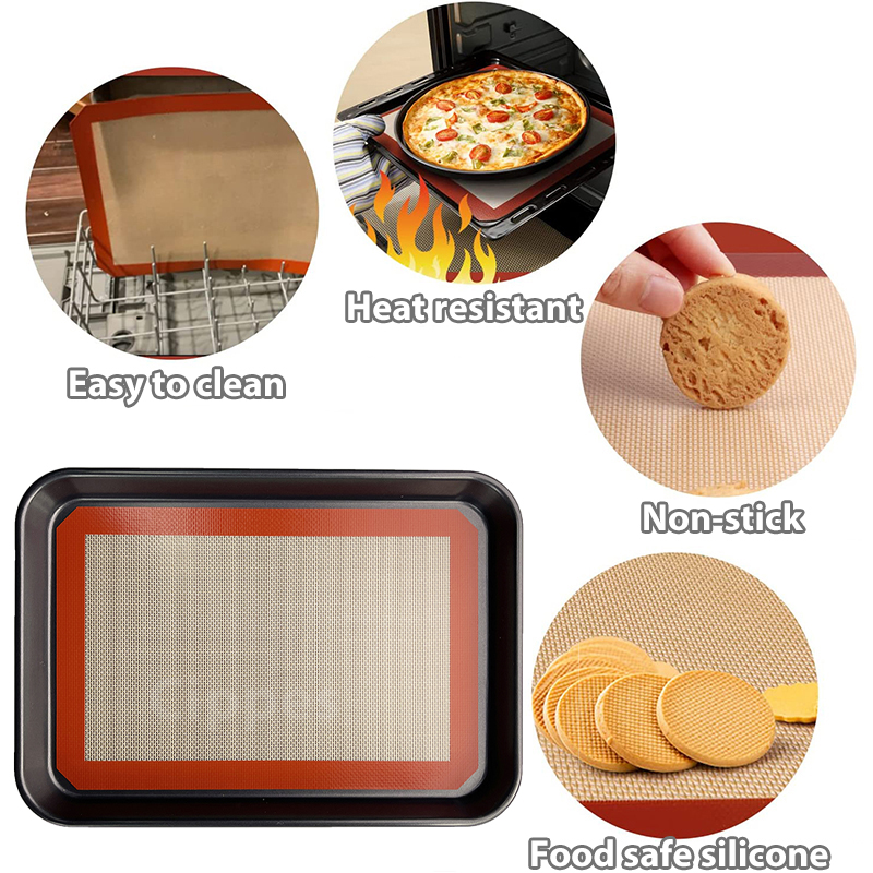 1PC, 2PCS Silicone Baking Mats - Super Kitchen Baking Mat บทวิจารณ์และราคา