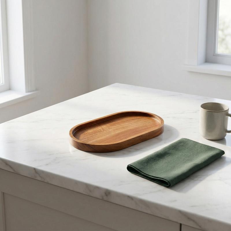 1pc Tableware Solid Wood Round - Cake Board Round บทวิจารณ์และราคา