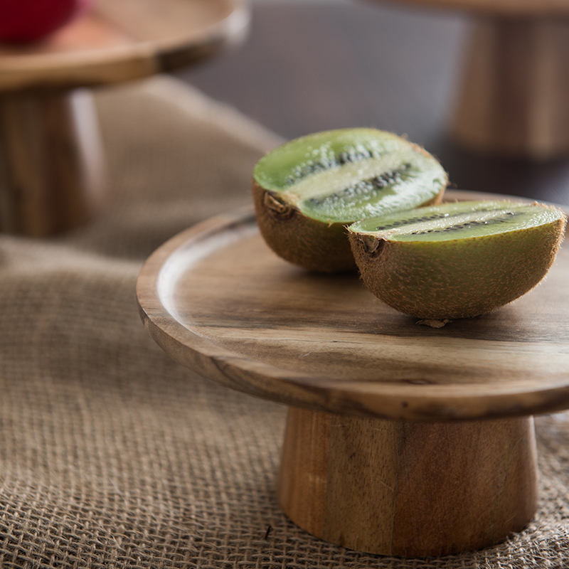 KEMORELA High Stand Wooden Cak - Cake Board Round บทวิจารณ์และราคา
