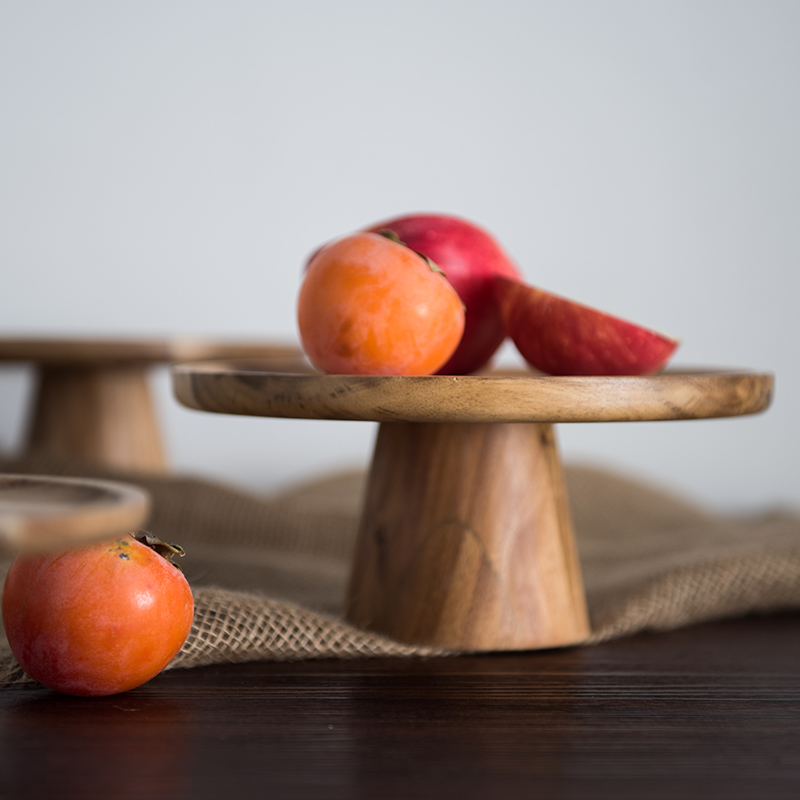 KEMORELA High Stand Wooden Cak - Cake Board Round บทวิจารณ์และราคา