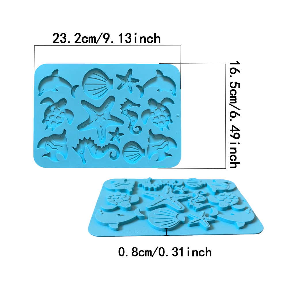 1pc Marine creature shaped cho - Silicone Cake Mold บทวิจารณ์และราคา