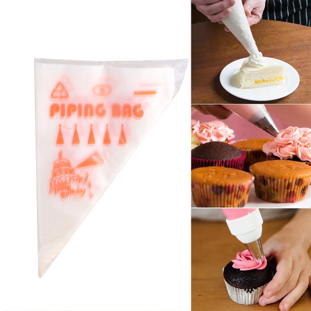 100PCS Thick Disposable Pastry - Piping Bag Disposable บทวิจารณ์และราคา