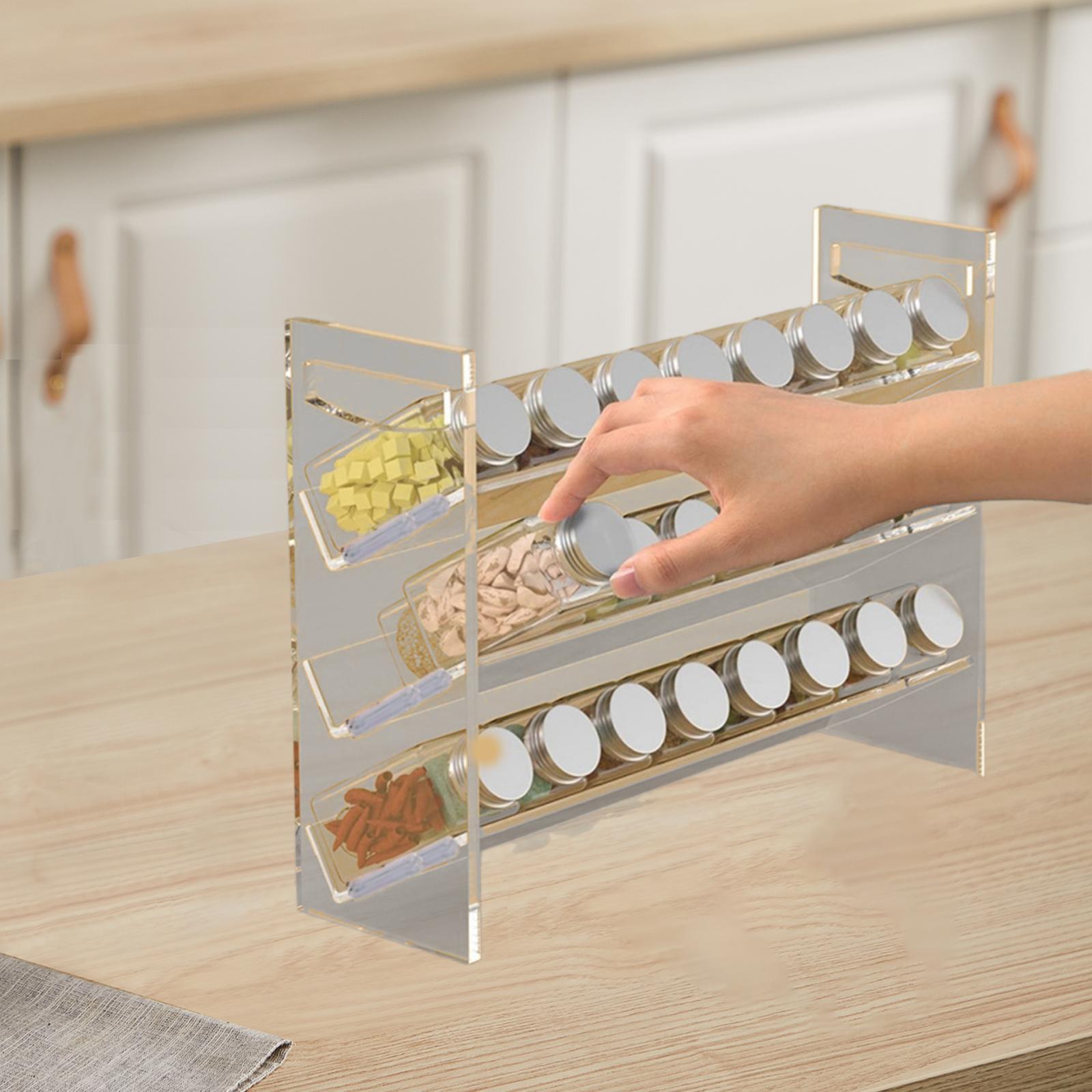 Acrylic Spice Rack Perfume Org - Kitchen Baking Cupboard บทวิจารณ์และราคา