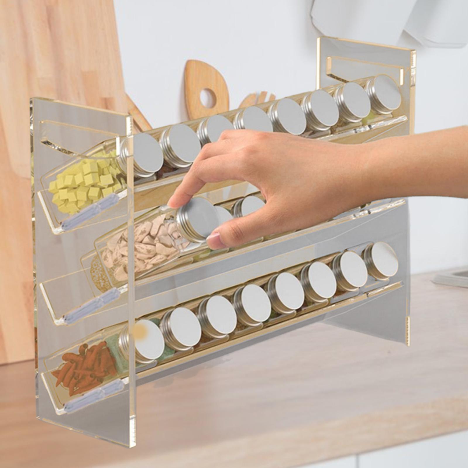 Acrylic Spice Rack Perfume Org - Kitchen Baking Cupboard บทวิจารณ์และราคา