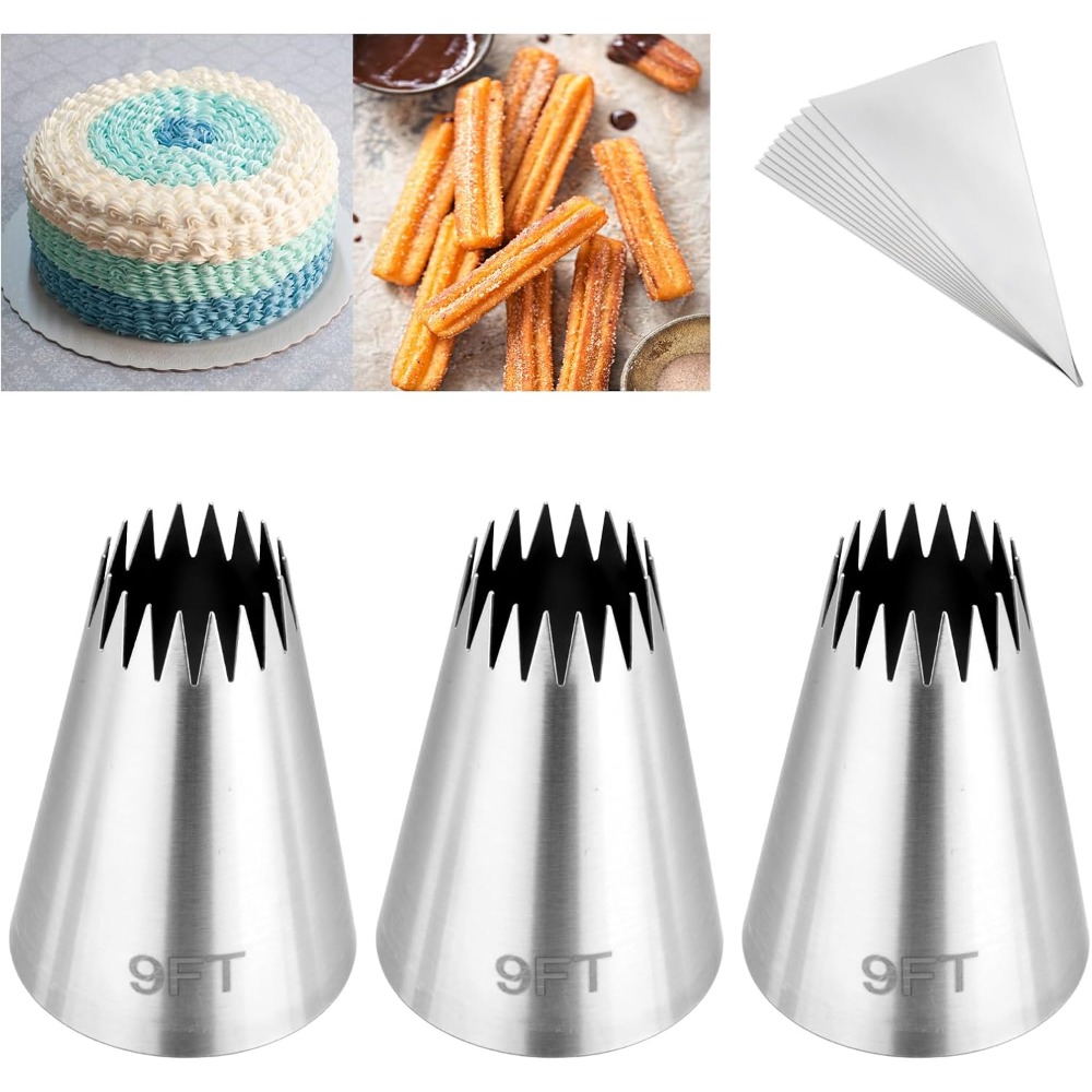 3Pcs Piping Bags and Tips Set, - Piping Bag Disposable บทวิจารณ์และราคา