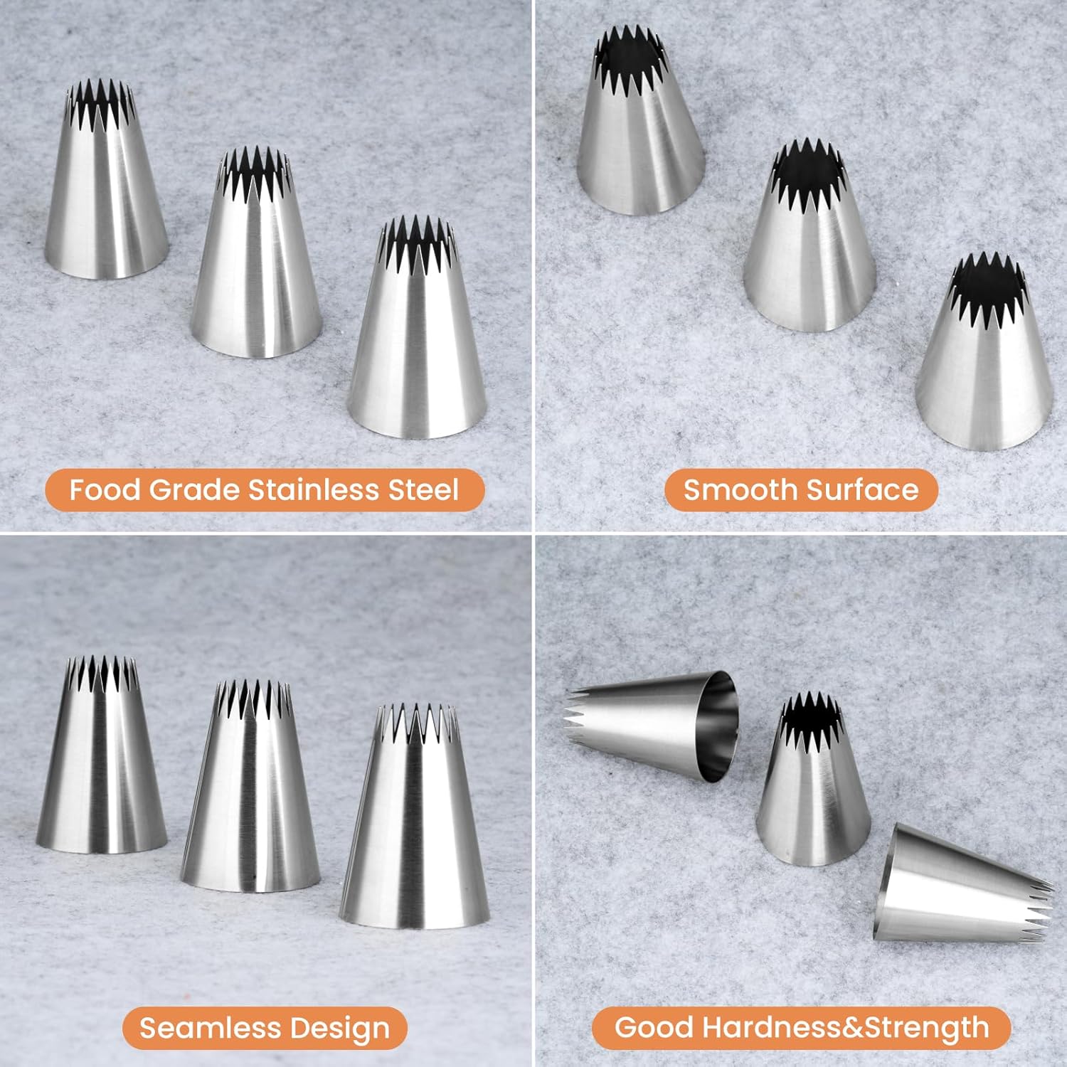 3Pcs Piping Bags and Tips Set, - Piping Bag Disposable บทวิจารณ์และราคา