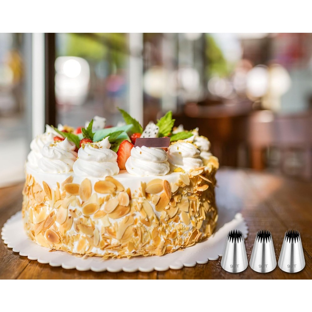 3Pcs Piping Bags and Tips Set, - Piping Bag Disposable บทวิจารณ์และราคา