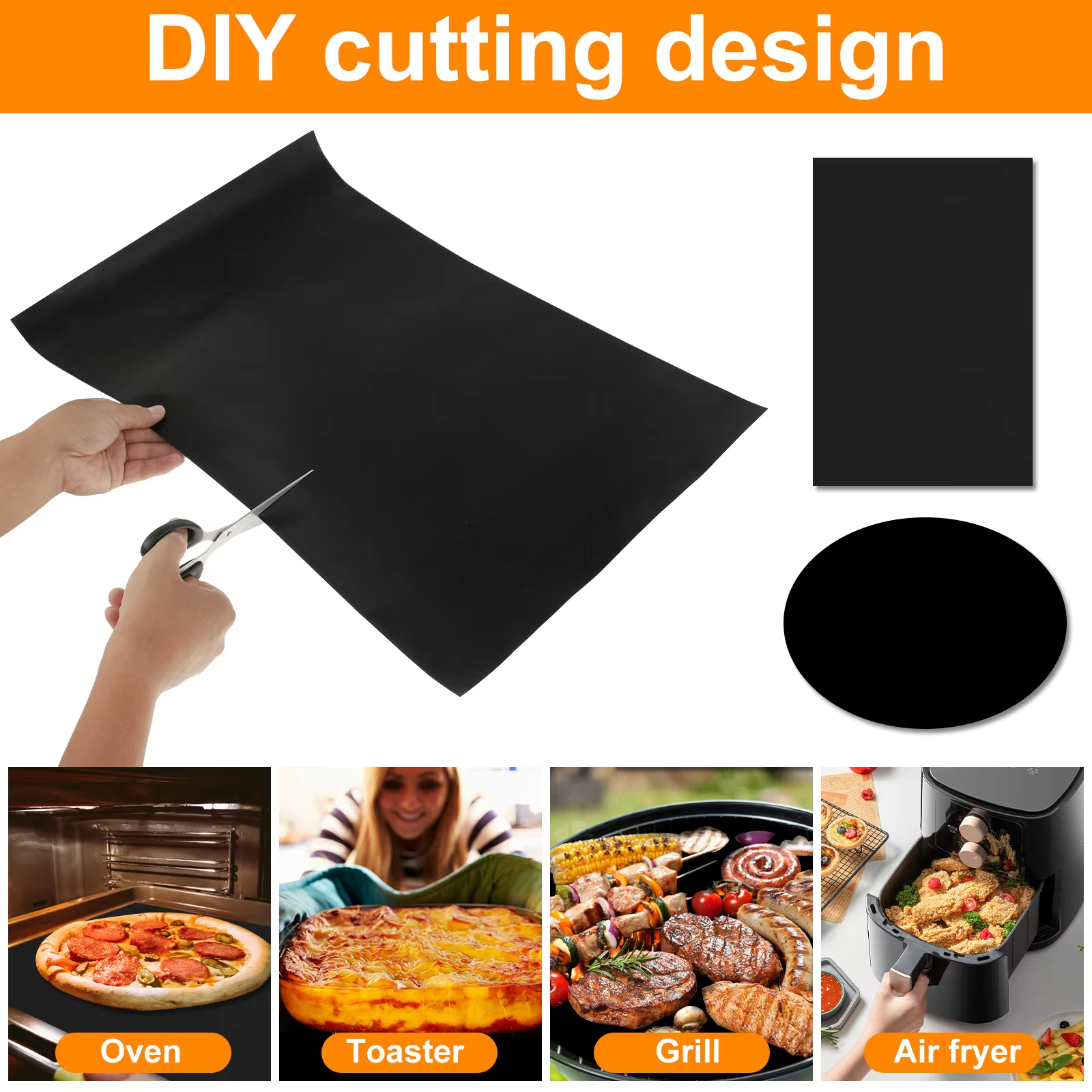 10Pcs Oven Liners Grill Mat 50 - Super Kitchen Baking Mat บทวิจารณ์และราคา