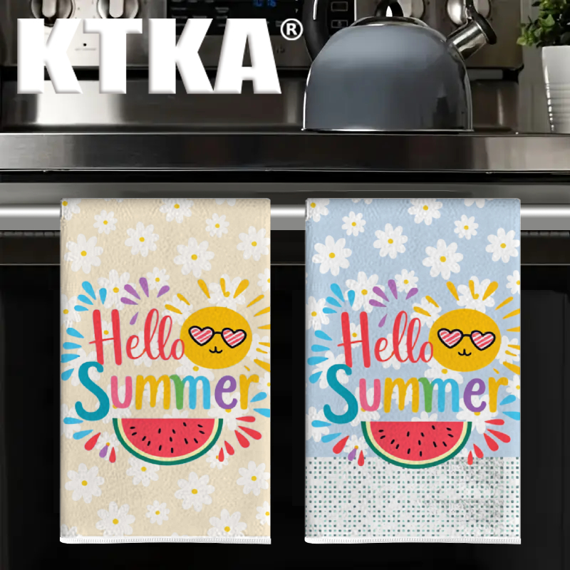 2Pcs, Watermelon Daisy Print K - Kitchen Baking Necessities บทวิจารณ์และราคา