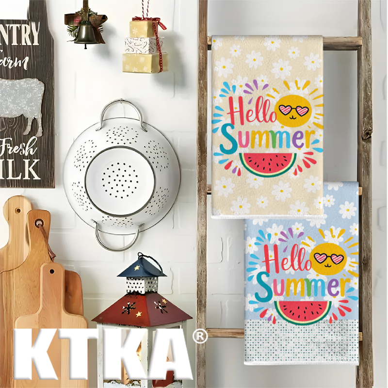 2Pcs, Watermelon Daisy Print K - Kitchen Baking Necessities บทวิจารณ์และราคา