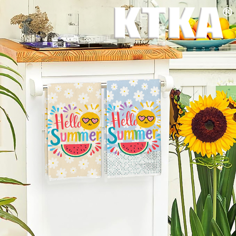 2Pcs, Watermelon Daisy Print K - Kitchen Baking Necessities บทวิจารณ์และราคา