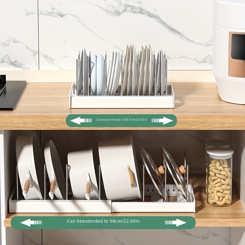 Cookware Organizer Rack, Expan - Kitchen Cabinet Baking Organizer บทวิจารณ์และราคา