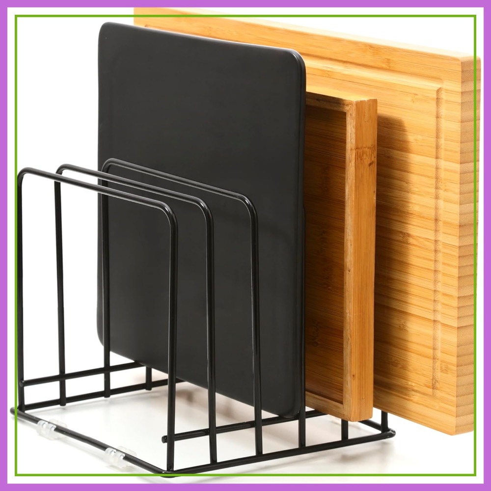 Cutting Board Organizer, 5-Slo - Kitchen Cabinet Baking Organizer บทวิจารณ์และราคา