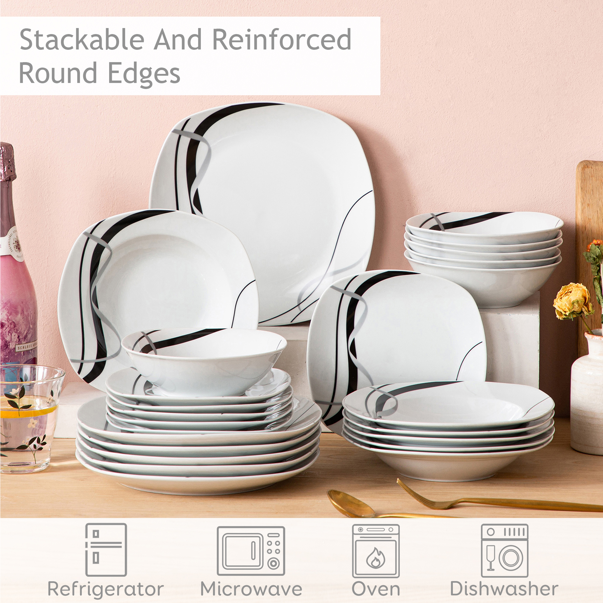 VEWEET FIONA 18/36-Piece Porce - Cake Board Round บทวิจารณ์และราคา