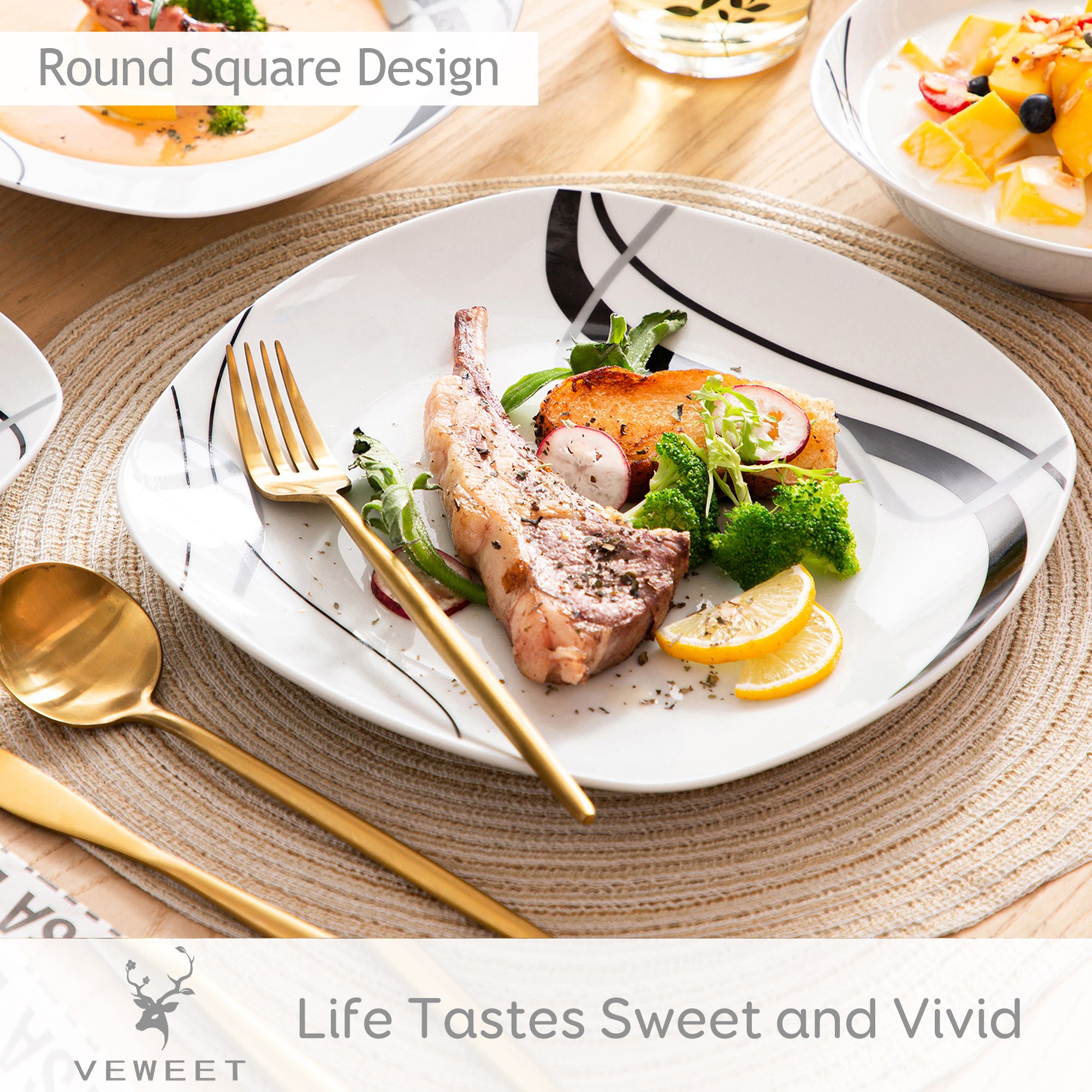 VEWEET FIONA 18/36-Piece Porce - Cake Board Round บทวิจารณ์และราคา