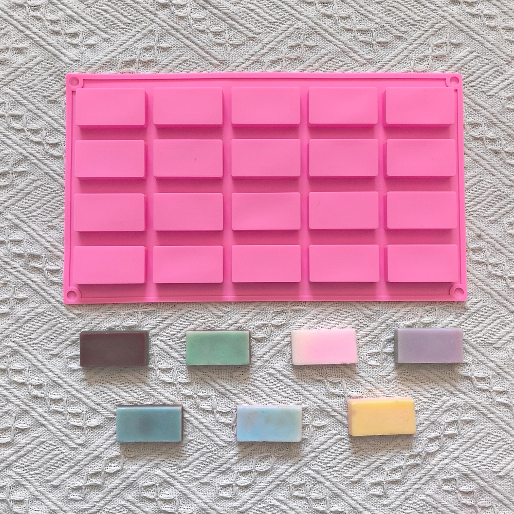 1pc 20 cavity rectangular sili - Silicone Cake Mold บทวิจารณ์และราคา