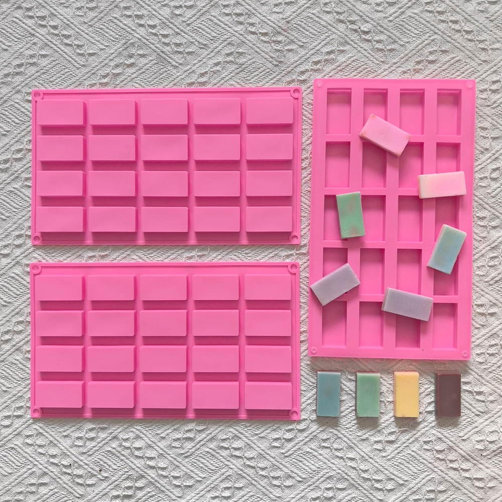 1pc 20 cavity rectangular sili - Silicone Cake Mold บทวิจารณ์และราคา