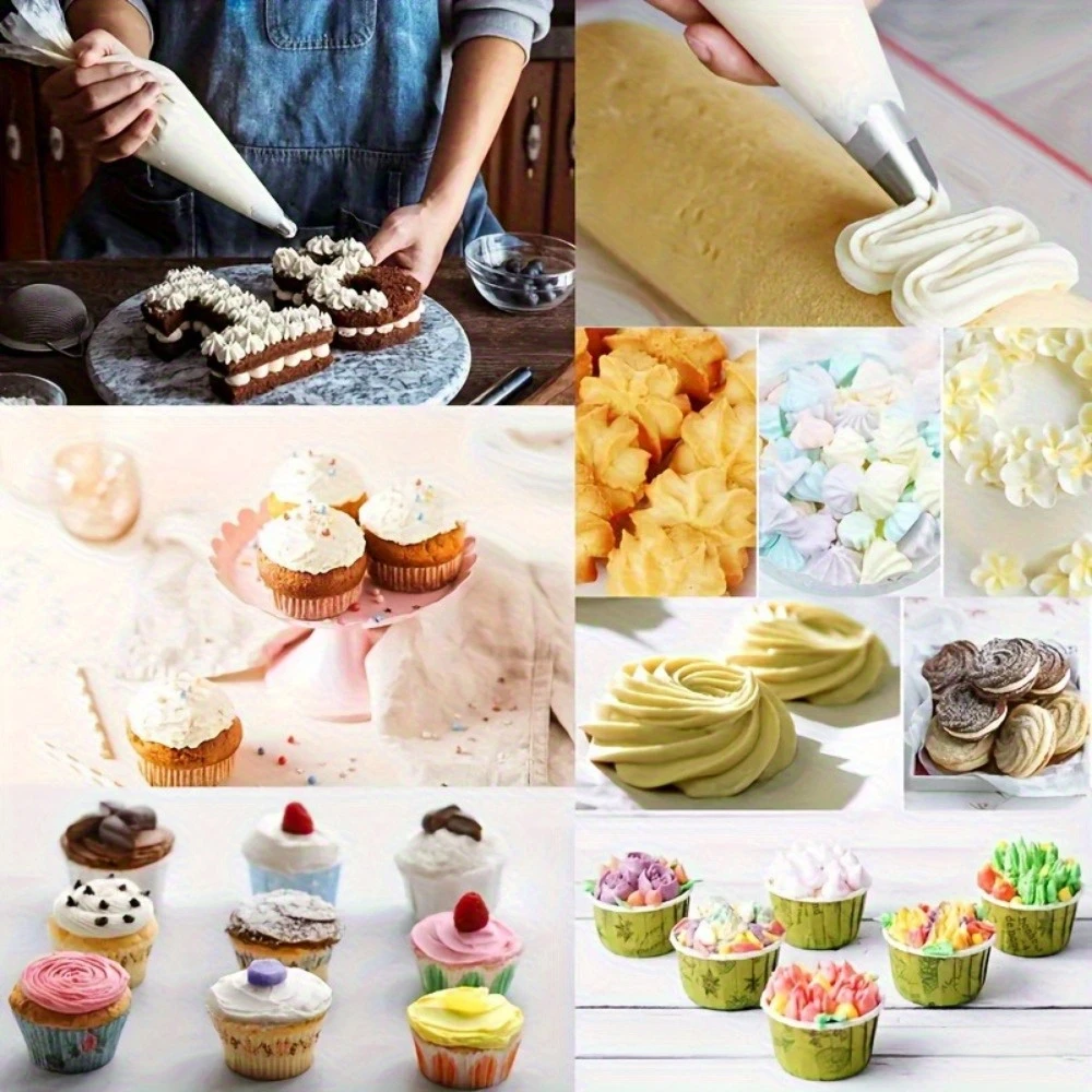 100PCS Disposable Pastry Bags, - Piping Bag Disposable บทวิจารณ์และราคา