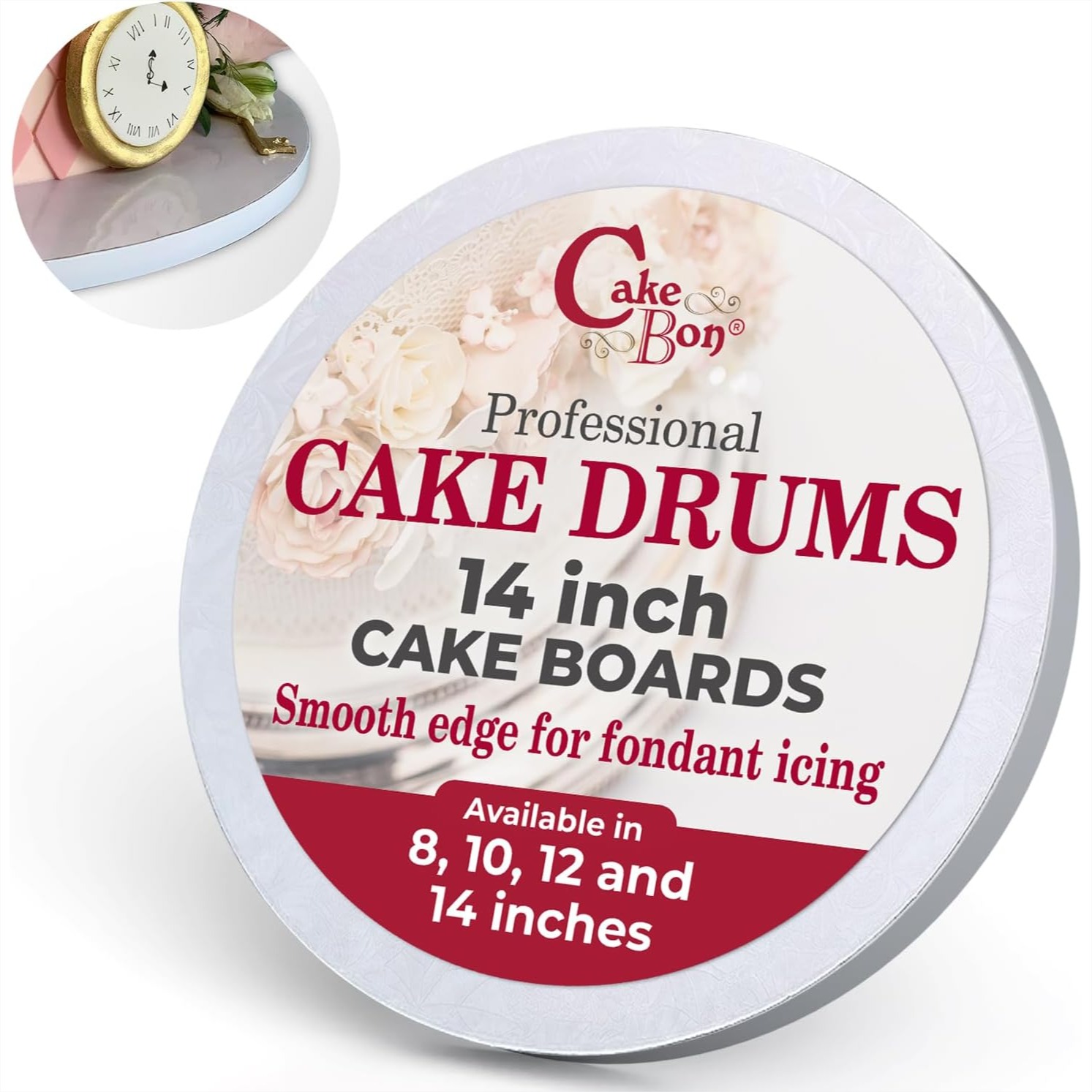 14 Inch Round Cake Boards, 1/2 - Cake Board Round บทวิจารณ์และราคา