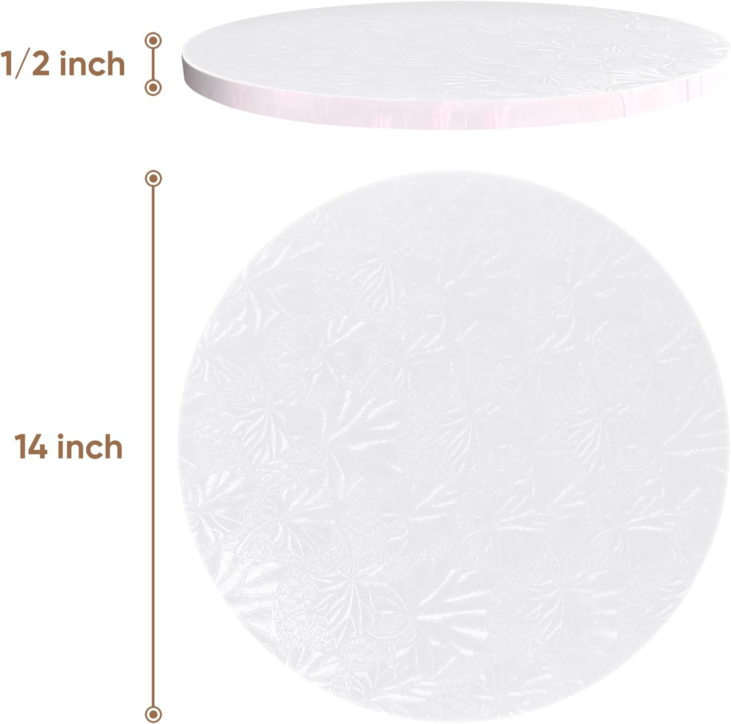 14 Inch Round Cake Boards, 1/2 - Cake Board Round บทวิจารณ์และราคา