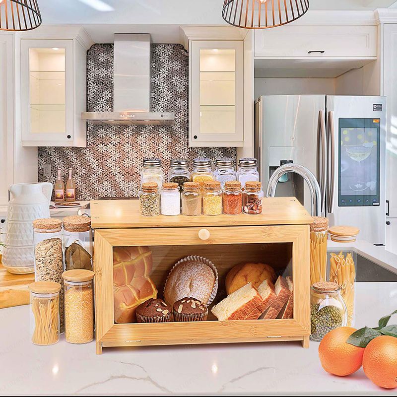 Bread Storage Display Cabinet  - Kitchen Cabinet Baking Organizer บทวิจารณ์และราคา