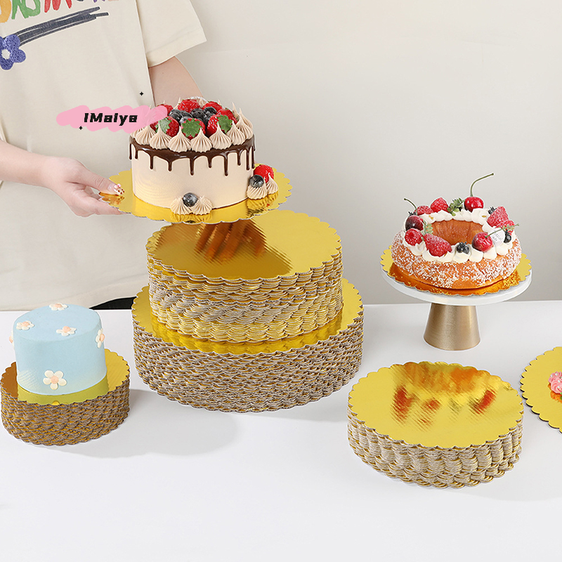 Golden round Cake Boards 4/5/6 - Cake Board Round บทวิจารณ์และราคา