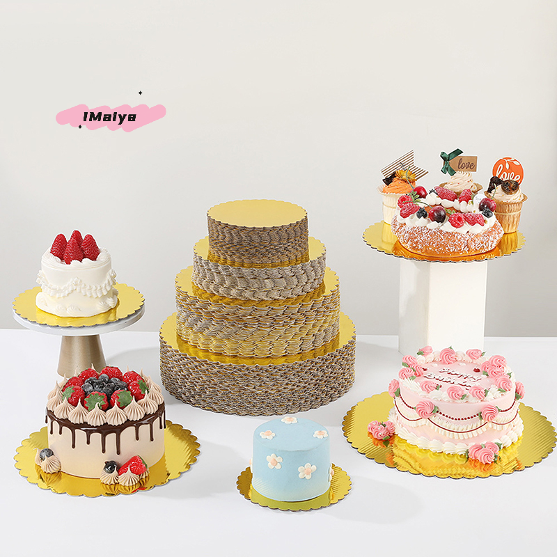 Golden round Cake Boards 4/5/6 - Cake Board Round บทวิจารณ์และราคา