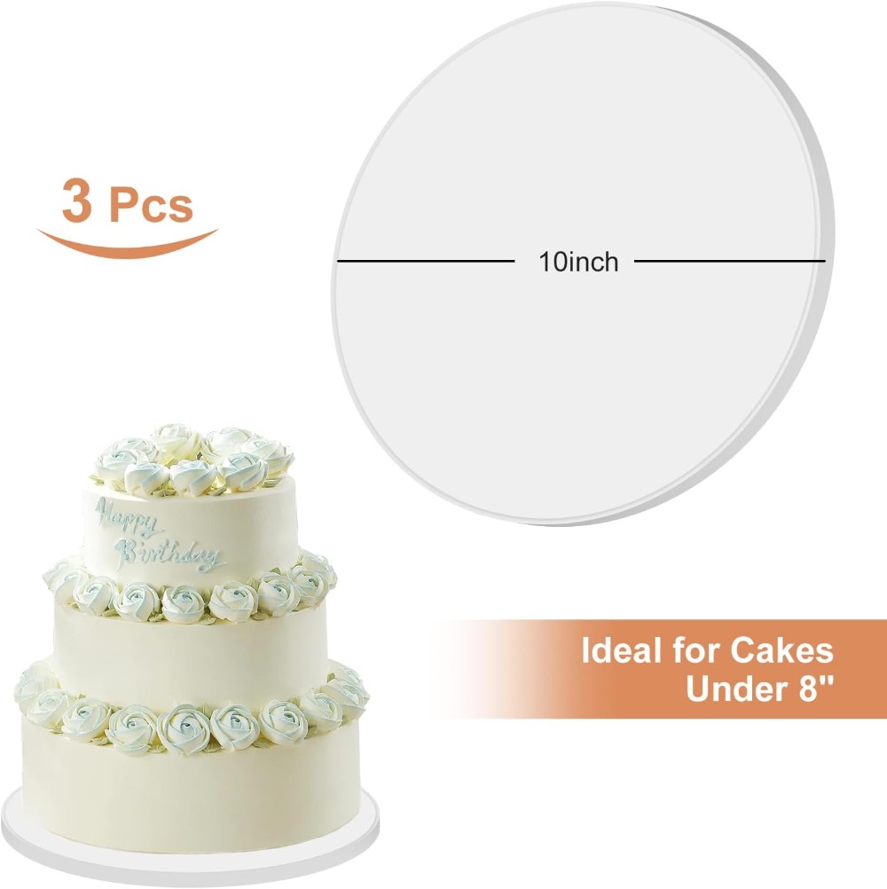 10 Inch Cake Board - 3 Pack Ca - Cake Board Round บทวิจารณ์และราคา