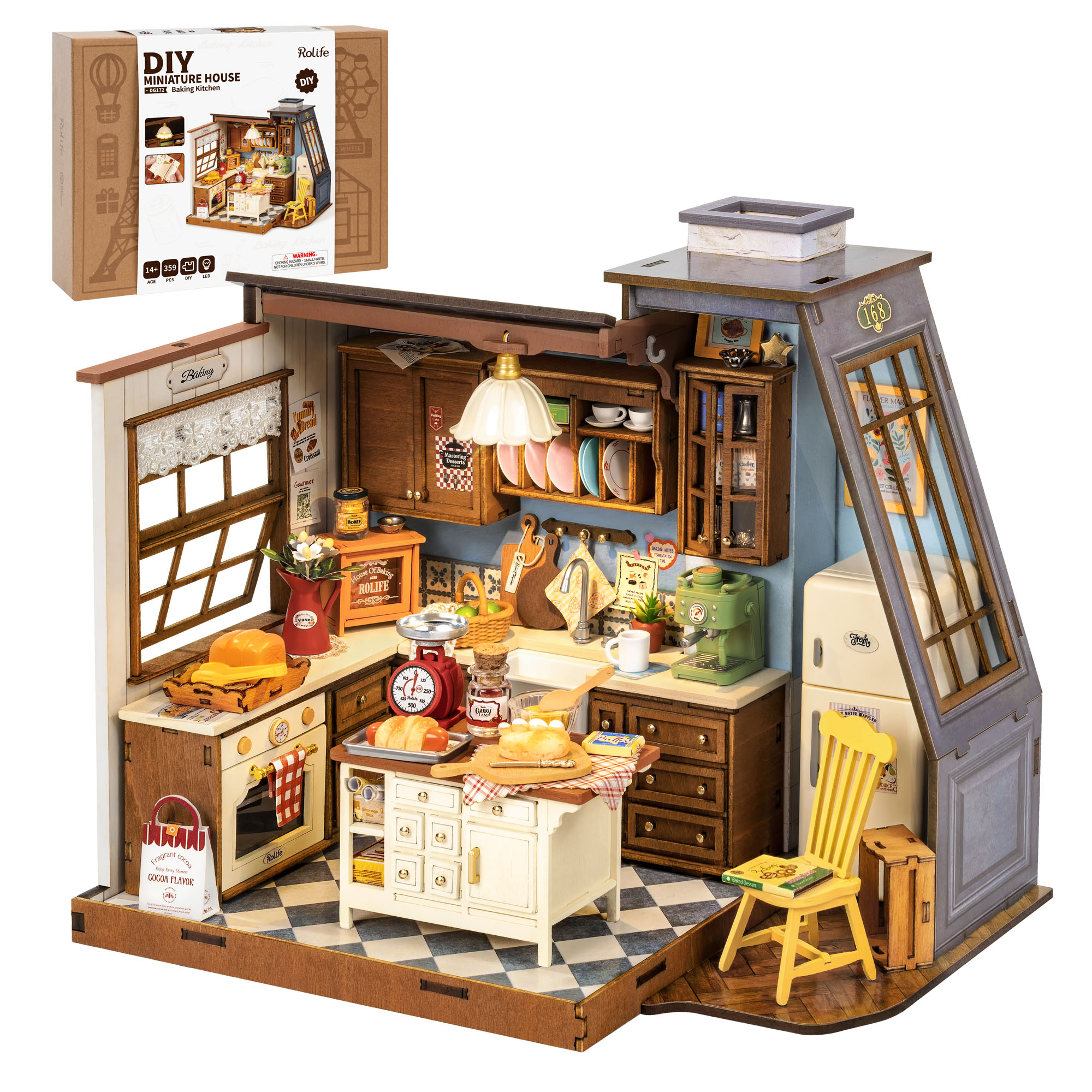 Rolife DIY Miniature House Kit - Homely Baking Kitchen Rolife บทวิจารณ์และราคา