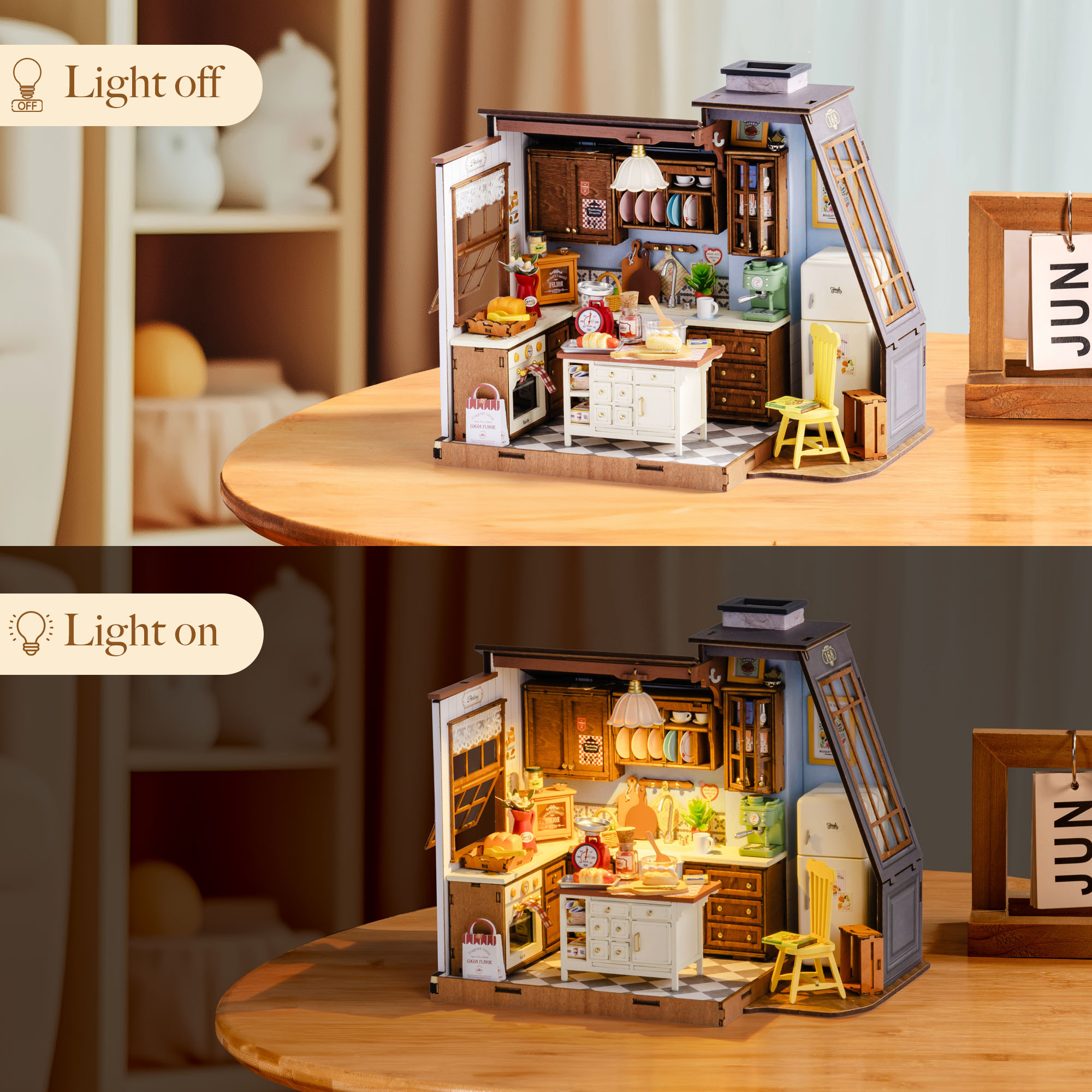 Rolife DIY Miniature House Kit - Homely Baking Kitchen Rolife บทวิจารณ์และราคา